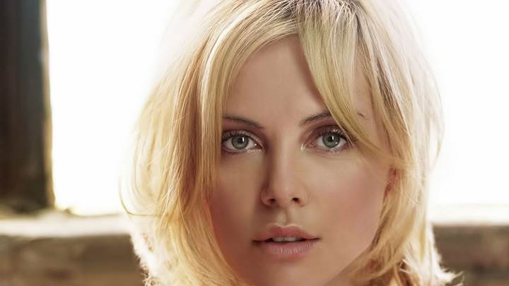 Charlize Theron Looking At Camera Wet Eyes Face Closeup